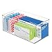 mDesign Deep Plastic Storage Organizer Container Bin, Office Organization for Filing Cabinet, Cupboard, Shelves, and Desk - Holds Notepads, Pens, Pencils, Highlighters, Ligne Collection, 4 Pack, Clear