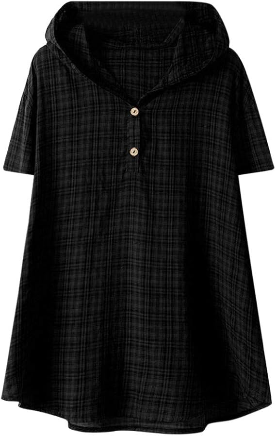 short sleeve hoodie womens plus size