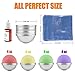 VART Bath Bomb Mold Set with 12 Colors Liquid Soap Dye, 200pcs Shrink Wrap Bags and 1 Size 4 Set 8 Pieces Metal Mold for DIY Bath Bomb