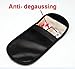 Pu Leather Cell Phone Anti-Tracking Anti-Spying GPS RFID Signal Blocker Pouch Case Bag Handset Function Bag (Black