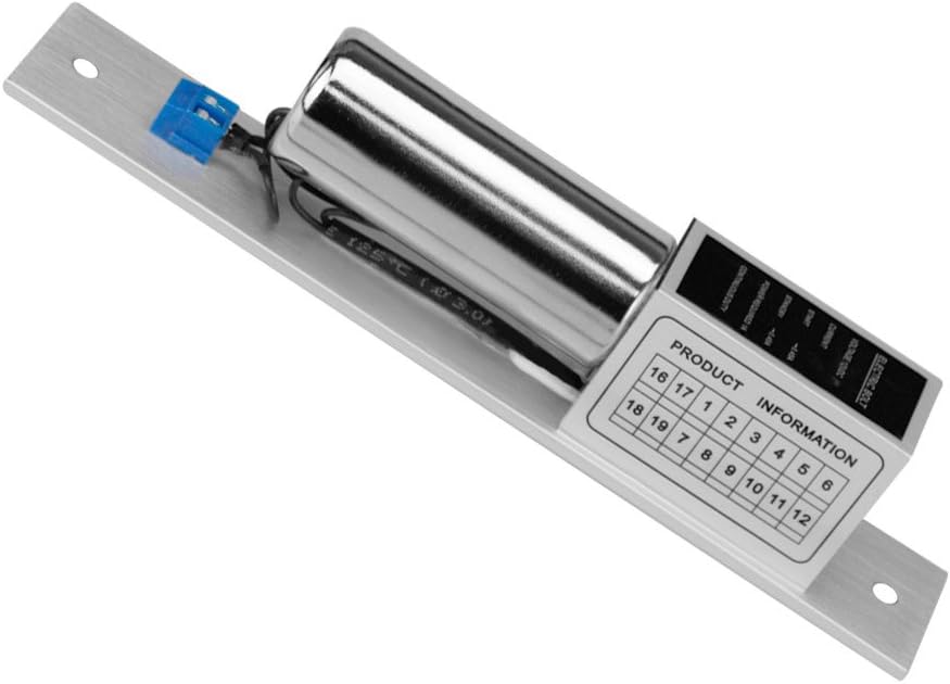 LIBO Electric Bolt Lock 2 Wires Lines DC 12V Fail Safe Electronic Lock Normal Temperature for Glass Wooden Iron Door Access Control System