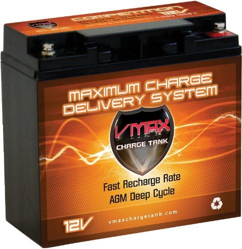 VMAX600 AGM Group 1/2 U1 Deep Cycle Battery Replacement for Haijiu 6-DFM-12A 12V 13Ah Scooter Battery