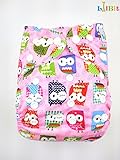 LilBit One Size Leak-free Washable Adjustable Baby Cloth Diaper Nappy With 2 Five Layers Bamboo Charcoal Inserts