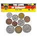 10 Germany Coins from East and WEST Europe: Pfennig, Mark 1948-2001. Perfect Choice for Your Coin Bank, Coin Holders and Coin Album