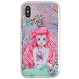 Ultra Slim Soft TPU Transparent Mermaid Ariel Case for iPhone Xs Max 6.5 Clear Walt Disney Cartoon Princess Pink Protective Cute Lovely Gift Little Girls Teens Kids Daughter Always Make A Splash