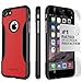 iPhone 8 Case and 7 Case, SaharaCase Protective Kit Bundle with [ZeroDamage Tempered Glass Screen Protector] Rugged Protection Anti-Slip Grip [Shockproof Bumper] Slim Fit - Black Red