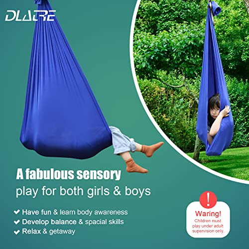Therapy Swing for Kids Lycra Swing Sensory Hammock Swing Cuddle Swing Special Needs Hanging Kit Included Outdoor Indoor Cocoon Swing for Kids Children Adults Hammock with Autism ADHD ADD SPD Aspergers