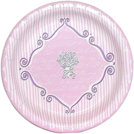 Wedding Paper Plates "Wedding Vows" (8 3/4") - 12 cnt