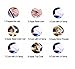DE'LANCI Mirror Nail Glitter Powder Shinning Gorgeous Nail Art Powder Gold Silver 3g Per Box Chrome Pigment Glitters Set of 2