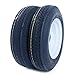Motorhot 2 pcs 5.30x12 Bias Trailer Tires & Rims 12 inch LRC 6 Ply 4 Lug White Trailer Wheels 5.30-12