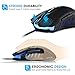 PICTEK Gaming Mouse Wired [7200 DPI] [Programmable] [Breathing Light] Ergonomic Game USB Computer Mice RGB Gamer Desktop Laptop PC Gaming Mouse, 7 Buttons for Windows 7/8/10/XP Vista Linux, Blackthumb 3