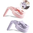 2 Pack Wide Mouth Mason Jar Lids V-Shaped with Handle, Mason Jar Pour Spout with Extended Flip Lid Easy to Open, Airtight Lea