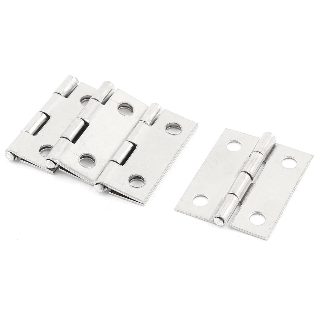 Sourcingmap 1.5" x 1" Folding Furniture Cupboard Closet Door Butt Hinge 4pcs