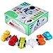 VATOS Toddler Car Toys, 6 Pack Toy Cars for 1 2 Years Old with Free Wheel City Traffic Little Cars,Toy Cars for Toddlers Early Educational Toddler Toys
