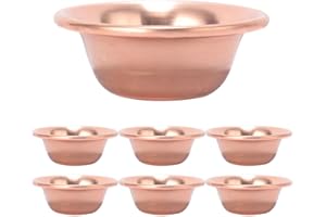 Generic 7pcs Pure Copper Buddhism Offering Bowls Water Cups Set Wear-Resistant Multi-Function Desktop Water