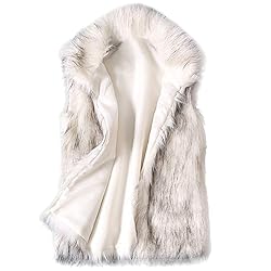 LISTHA Vest Jacket Womens Wool Vest Faux Fur Vest