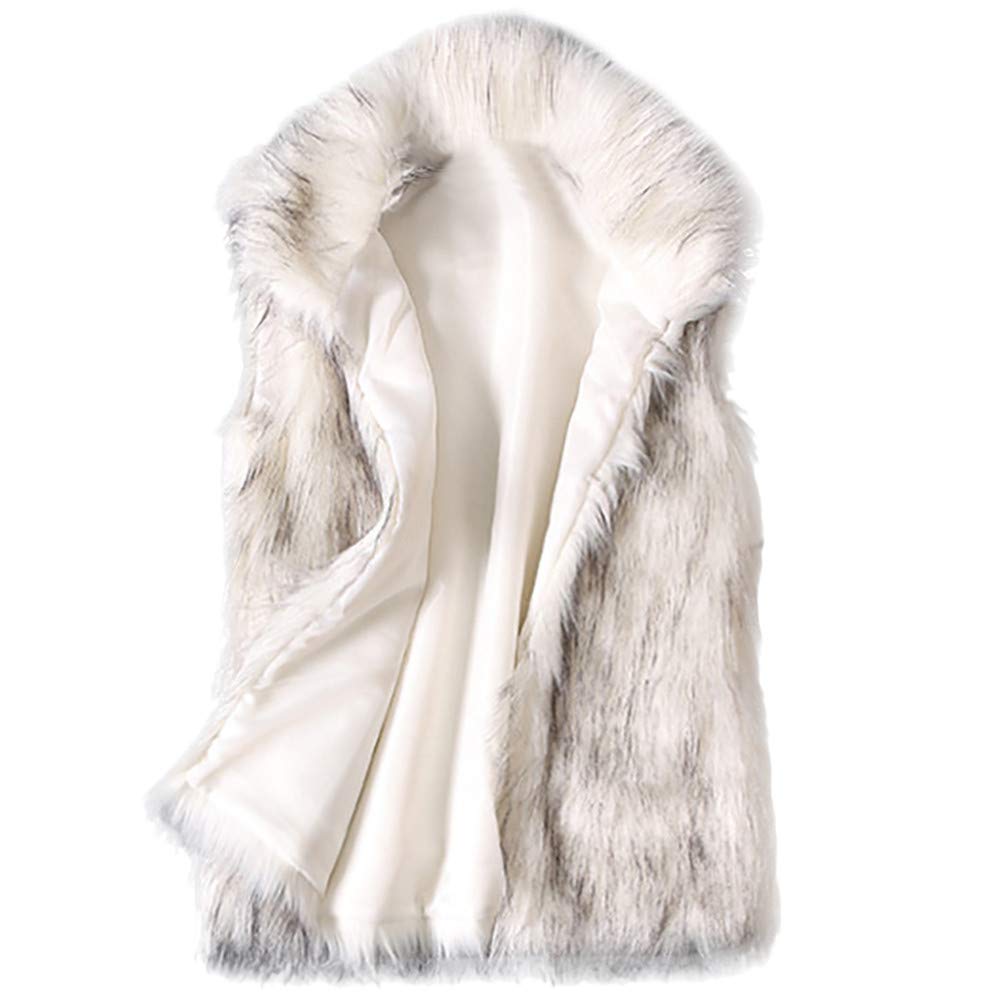 LISTHA Vest Jacket Womens Wool Vest Faux Fur Vest
