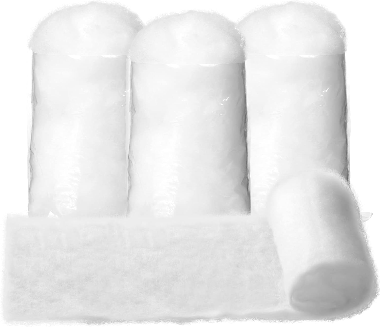 Artificial Snow - Tatuo Christmas Fake Snow Decor, Included Fluffy Snow Fiber and 35 x 8 Inch Artificial Fake Snow Blanket Village Displays for Winter Mantle Village Christmas Decorations (4 Pieces)