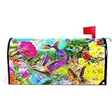 Hummingbird Butterfly Spring Magnetic Mailbox Cover MailWraps Standard Size 20.8
