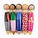 Aimeio 5 PCs Creative Cute Fat Girl Doll Ballpoint Pen Lovely Twig Ball Pen,0.5mm Blue Ink for Writing,Student Gift Office Supplies