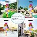 DateDirect Outdoor Wind Chime Colorful Stained Glass Wind Chime, 26