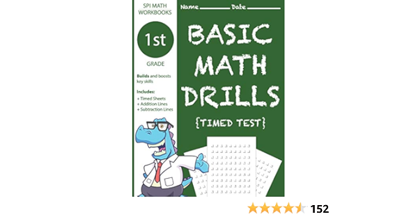 1st Grade Basic Math Drills Timed Test: Builds and Boosts Key ...