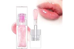 COLODAY Magic Color Changing Lip Oil, 2024 New Warm Change Moisturizing Lip Gloss Lip Oil Hydrating Lip Oil, Upgraded Long Lasting Nourishing Magic Big Brush Color Changing Lip Oil (Pink/1PC)