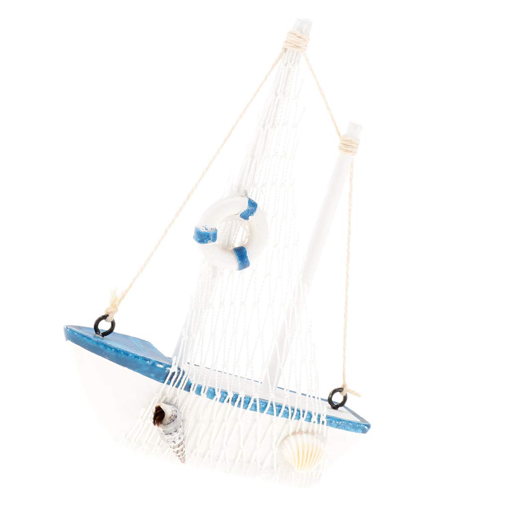 Fenteer Bateau Nautique Net Voilier En Bois Modele Motif