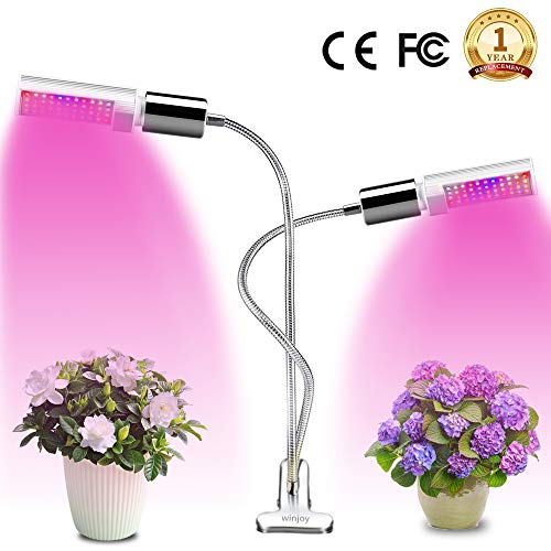 LED Grow Light for Indoor Plant, Winjoy Upgraded Full Spectrum Plant Light with Replaceable Bulb,Dual Head 45W Plant Grow Lamp with Flexible Gooseneck, Professional for Seedling Blooming Fruit ... - Thumbnail 7