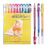 Sakura Pgb10c51 Aqualip 10-piece Gelly Roll Blister Card Gel Ink Pen Set, Fine Point 0.6mm, Assorted Colors