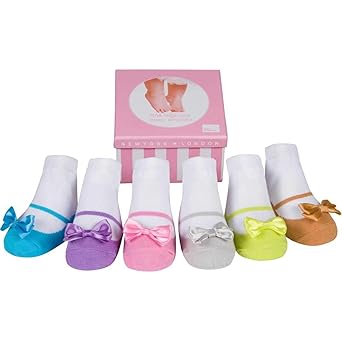 Baby Mädchen Socken die wie Schuhe aussehen-6 Paar-Weiche Baumwolle-Neugeborenes Geschenk