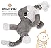Baby Pacifier – Made from Hospital Grade Material Puppy Holder of Pacifier for Girls & Boys – Detachable Pacifier Holder for Babies and Infants with Soothing Toy by Original Market