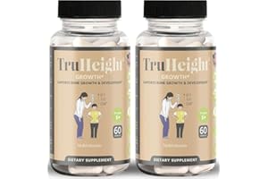 AMMONIASPORT TruHeight Growth Capsules - Natural Growth & Development Supplement for Kids & Teens - Endorsed by Pediatricians - Vitamin D, K, Calcium & Ashwaganda - Bone Strength Capsules - Kids Vitamins - Ages 5+
