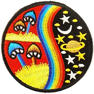 Mushroom Hippie Iron-on Patch