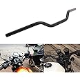 AnXin 1" 25MM Drag Handlebars Tracker Handle Bars Universal for Sportster XL 883 1200 Bobber Custom Chopper Softail Dyna Euro Style Black