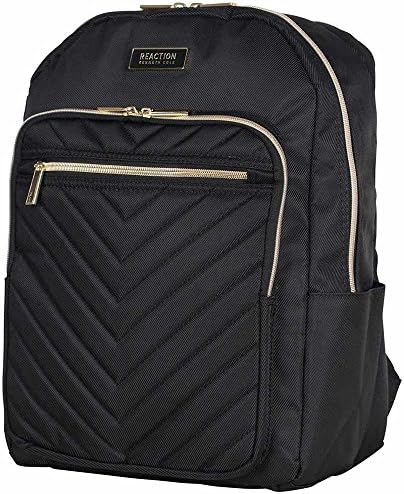 Kenneth Cole Chevron Quilted Single Compartment 15.6" Computer Backpack in Black