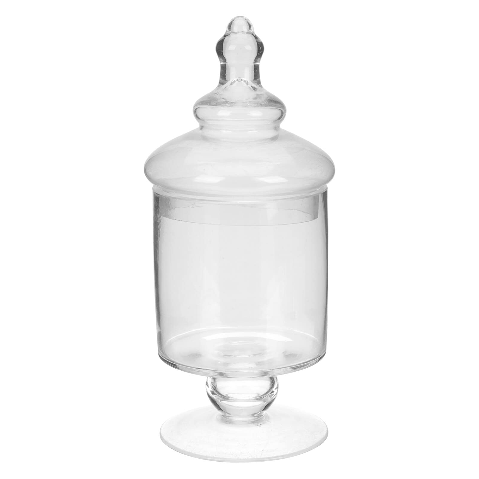 GANAZONO Storage Jars Glass Apothecary Jars with Lids Candy Jars Elegant Storage Jar Decorative Wedding Candy Organizer Canisters Home Decor Centerpieces Glass Jars with Lids