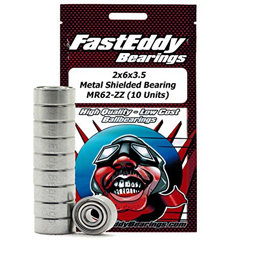 2x6x2.5 Metal Shielded Sealed Ball Bearings MR62-ZZ (10 Units)