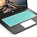 [2pack] Keyboard Cover Skin for hp chromebook 14,hp 14 inch Touch-Screen Chromebook,hp Chromebook 14-ak,14-ca Series,hp Chromebook 14 G2 G3 G4 Series,Ultra Thin Silicone Keyboard Cover(Rainbow+Mint)
