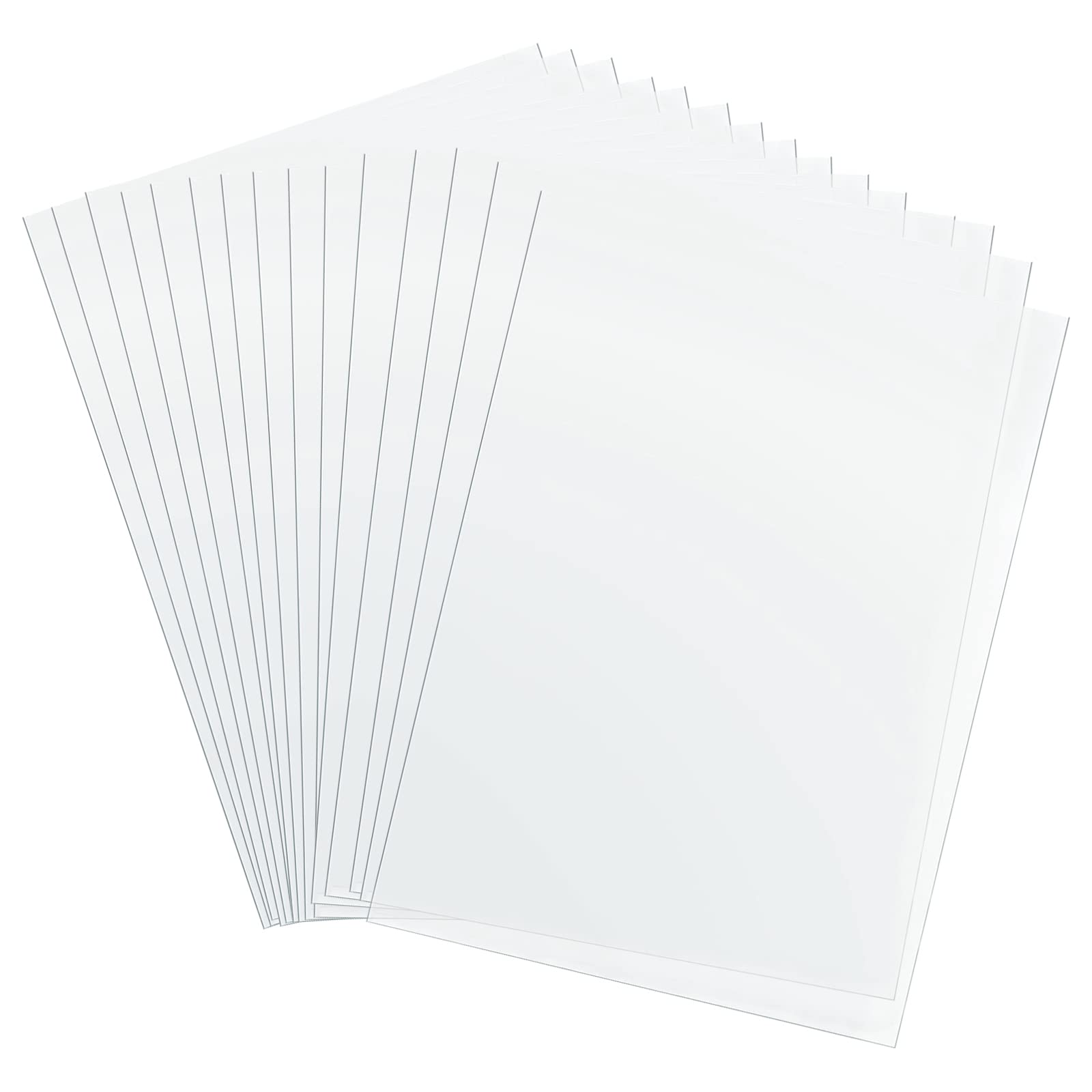 Jetisva 15 Pcs Blank Mylar Stencil Sheets A4 Square Paper 30.5 x 21.7cm Translucent Templates PET Plastic Sheet for DIY Vinyl Cutting Silhouette Material, Making Stencils