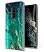 GVIEWIN Marble Designed for Samsung Galaxy S9 Plus Case, Ultra Slim Thin Glossy Soft TPU Rubber Gel Silicone Phone Case Cover for S9 Plus (Green/Gold)