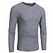 Helisopus Men's Stretch Solid Pullover Knitted Sweaters Slim Fit O-Neck Long Sleeve Casual Crewneck Sweater