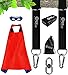 Tree Swing Straps Hanging Kit (Set of 2) - 5 ft Long Strap +2 Locking Carabiners +1 Swivel Hook +1 Superhero Cape For Kids - Fast & Easy Installation - Great For Swing Sets, Hammock, Web & Tire Swings