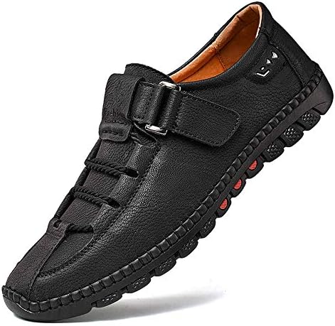 Men's Retro Soft Hook & Loop Outdoor Microfiber Leather Shoes Casual Loafers
