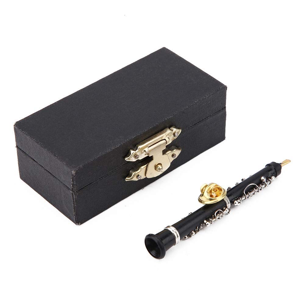 7.3 cm Mini Musical Instrument Miniature Fashion Brooch PinOboe Brooch for Clothing Decoration Gifts