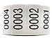 Enzo Consecutively Numbered Sticker Labels 1.5 x 0.75” Water Proof Oil Resistance from Serial Number 1 to 1000 1.7” Core Roll