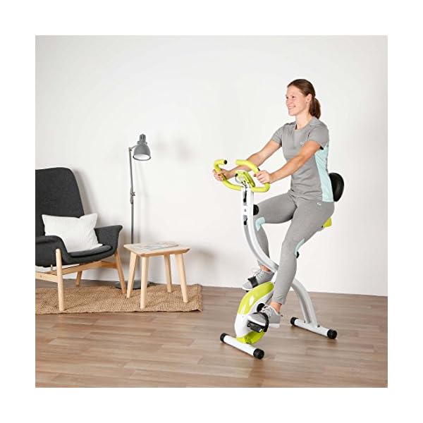 Ultrasport F-Bike, Folding Exercise Bike with Training Computer, Adjustable Resistance Levels and Hand Pulse Sensors…