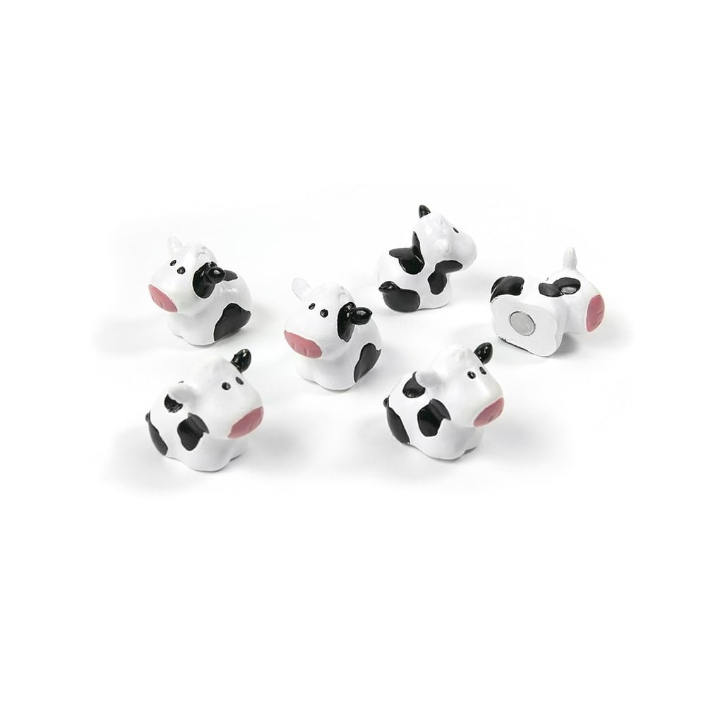 Trendform® Assorted Popular Shape Office Magnets - Cow ( 1 set of 6 )