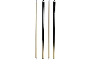 PHANTASILET Pool Sticks 2-Piece 58 Inch Wooden Billiard Cue Hard Wood Pool Cues 19-21 oz Economic Cues Good for House and Bar Use American Pool Game Practice Cues for Begginer Starters