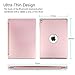 KVAGO iPad Keyboard Case Compatible with iPad 9.7 inch 2018/2017 F8S Hard Shell Case with 7 Colors Back-lit Wireless Keyboard for iPad 6th Gen,5th Gen -Rose Gold